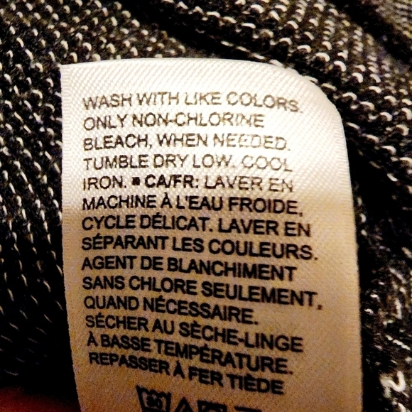 Daily Ritual Black White Stripe Crew Neck Sweater Women's Small Side Slit Tunic - Picture 8 of 8